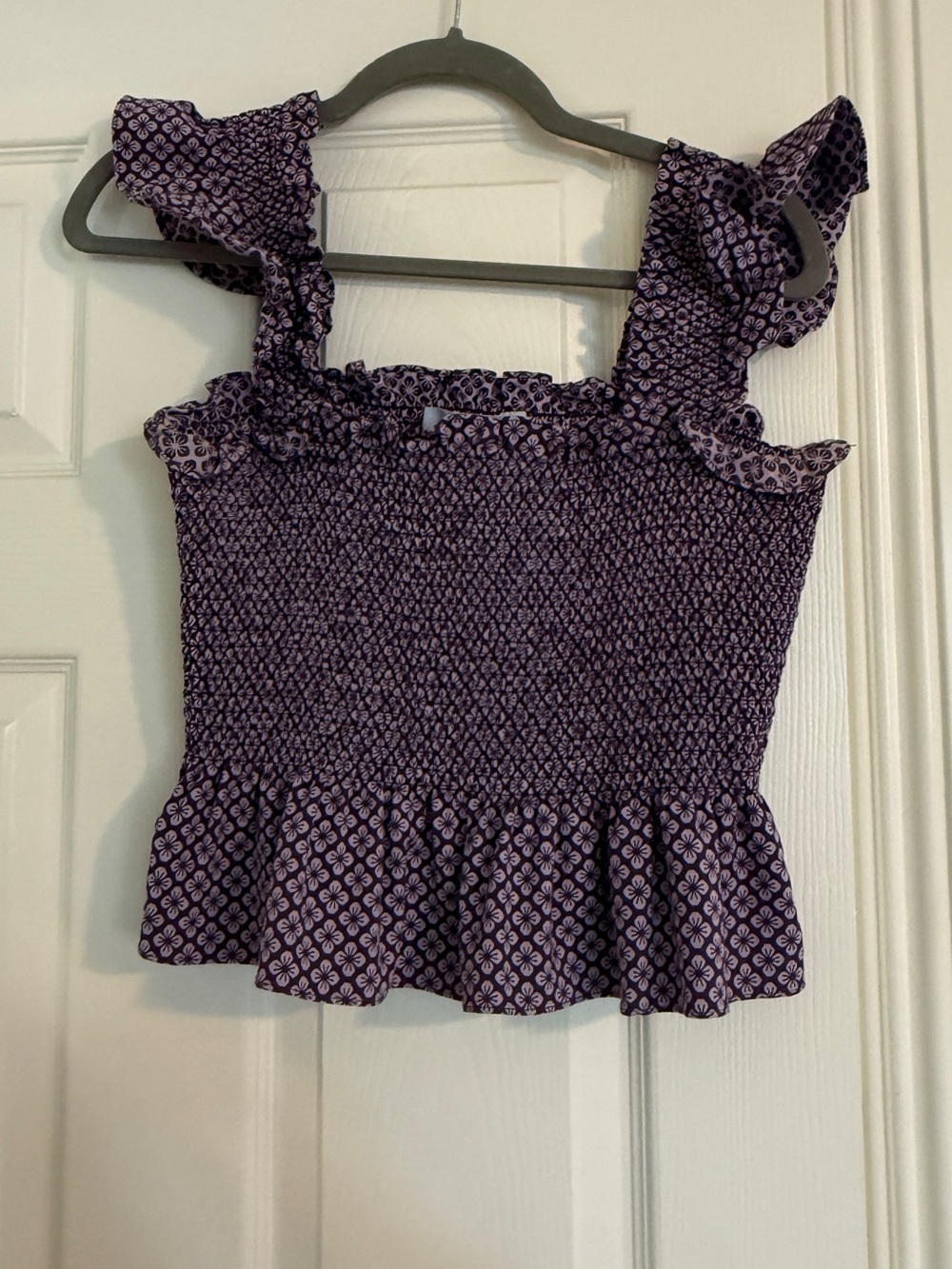 Hill House Home Paz Top Plum Floral Jaquard
